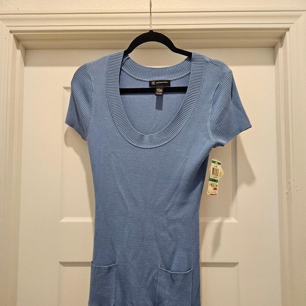 Inc international concepts blue ribbed